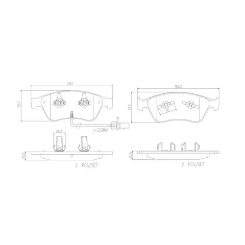 DISC BRAKE PAD SET