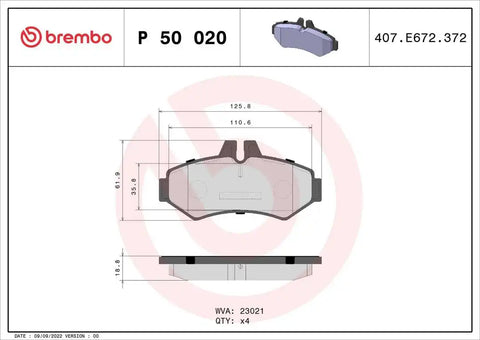 DISC BRAKE PAD SET