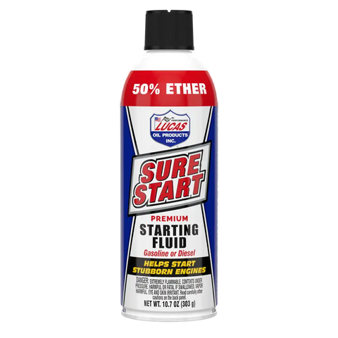 LUCAS OIL 11238 SURE START STARTING FLUID 50% ETHER