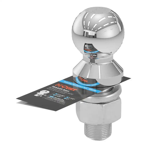 CURT 40008 2-5/16 Trailer Ball (1-1/4 x 2-3/4 Shank, 20,000 lbs., Chrome)