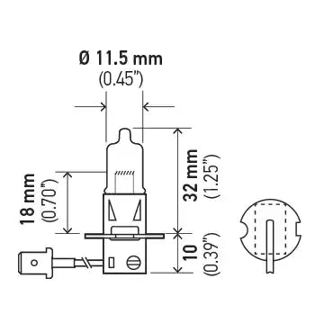 HELLA H3 24V BULB 24V 70W PK22S T3.25