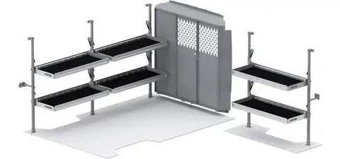 FOLDING SHELF LEG/ PARTITION - PERF