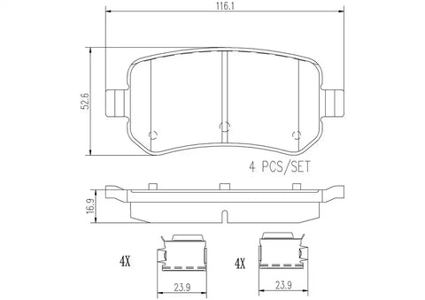 DISC BRAKE PAD SET