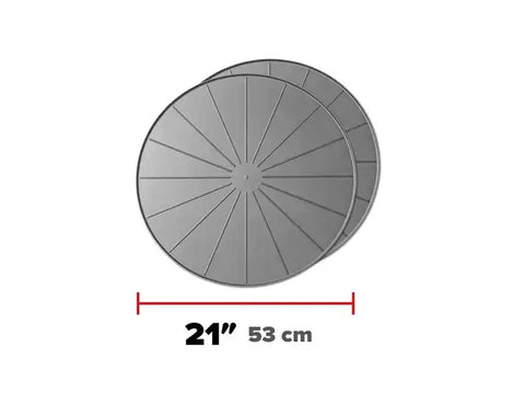 WEATHERTECH 8A21CST2PKGR GREY 21 ROUND COASTERS - SET