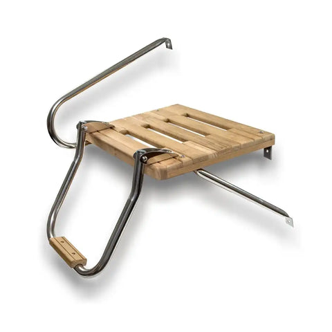 WHITECAP IND 60902 TEAK SWIM PLATFORM W/LADDER OUTBOAR