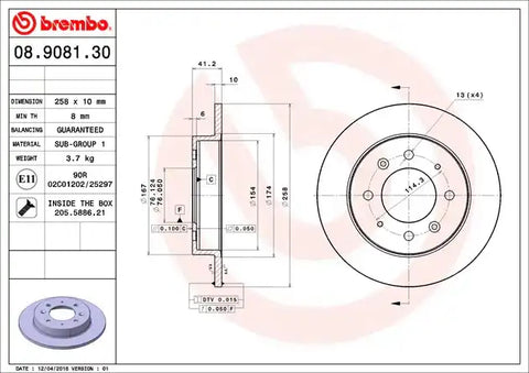 DISC BRAKE ROTOR
