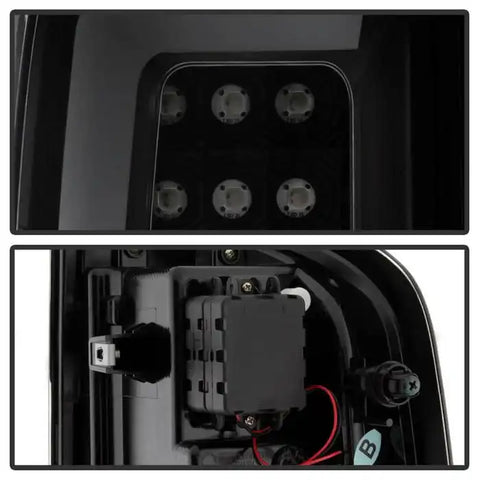 Spyder Automotive 5085252 Tail Light Assembly LED Smoke Lens Black Housing Set Of