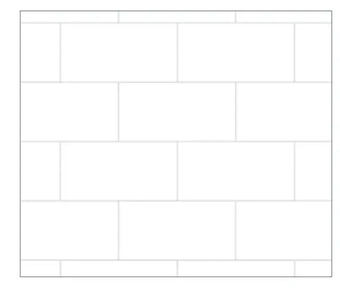 GENESIS PROD 494029 WHITE SUBWAY TILE BACKSPLASH KIT 18