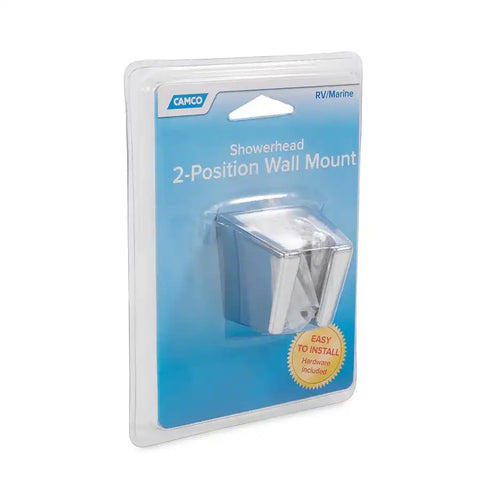 Camco 43718 Shower Head Mount Wall Mount Two Position Without Swivel Chrome