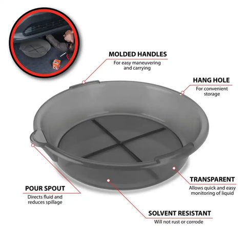 CLEARVIEW7QT.PLASTICDRAINPAN