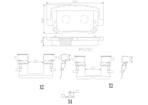 DISC BRAKE PAD SET