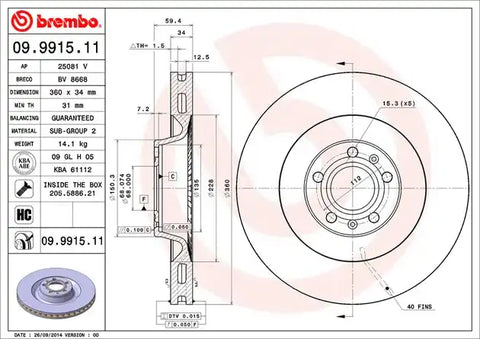 DISC BRAKE ROTOR