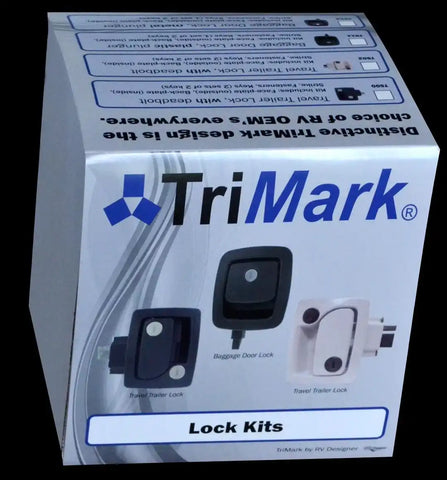 TRAVEL TRAILER LOCK-WHITE