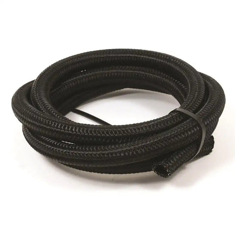 BLK NYLON SS BRD HOSE  -12AN X 6'