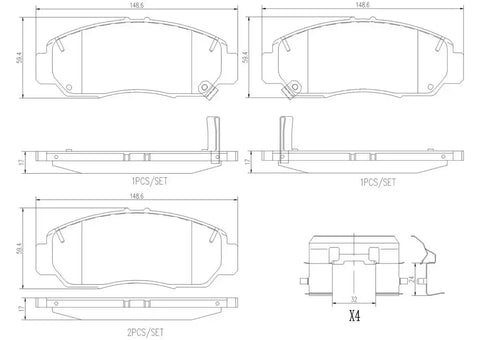 DISC BRAKE PAD SET