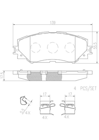DISC BRAKE PAD SET