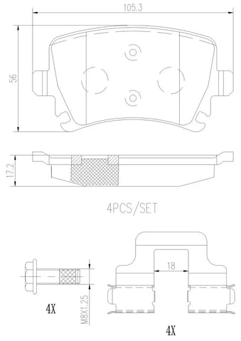 DISC BRAKE PAD SET