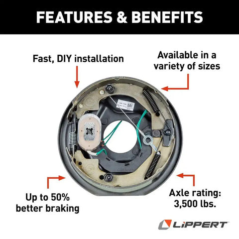 10'ELECTRIC BRAKE ASSM