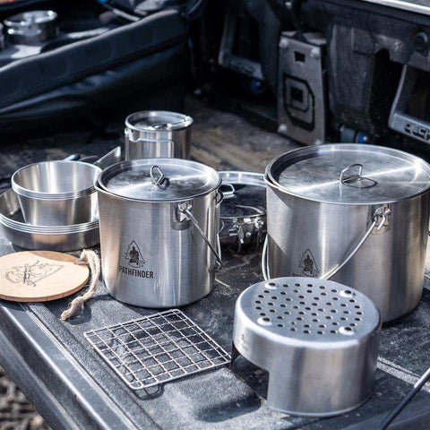 Decked AD23PATHFINDERCOOKINGKIT Cookware Set Pathfinder Stainless Steel 7-1/2 Inch