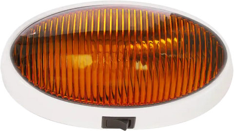 PORCH LIGHT  OVAL  W/SW AMB