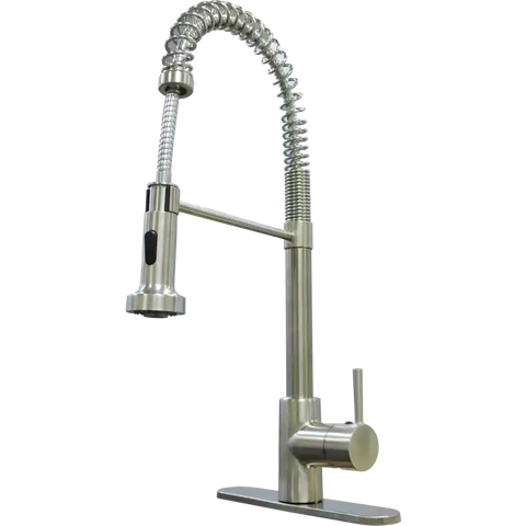 COILED SPR FAUCET  SGLE BRSH NCKEL