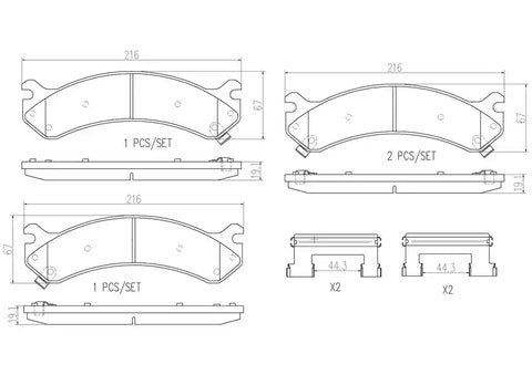 DISC BRAKE PAD SET