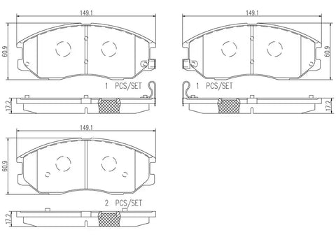DISC BRAKE PAD SET