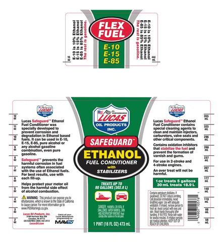 LUCAS OIL 10576 SAFEGUARD E FUEL