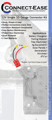 CONNECT EASE RCE12VB10 10 GAUGE BATTERY CHARGER/