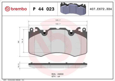 DISC BRAKE PAD SET