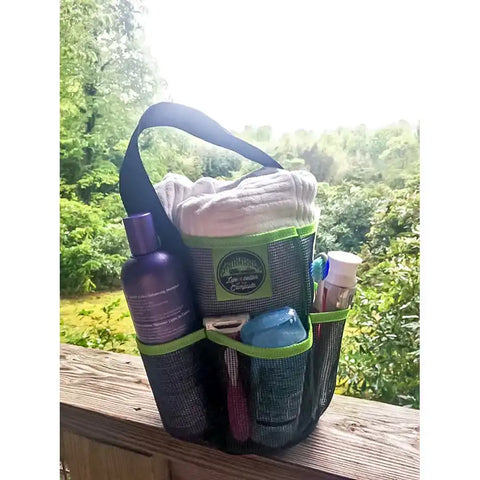 Camco 51997 Toiletries Bag Life Is Better At The Campsite  Collapsible Shower Cadd