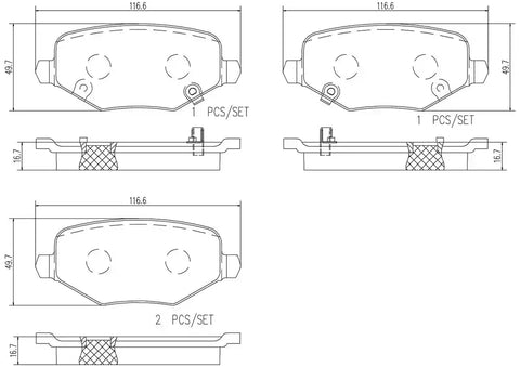 DISC BRAKE PAD SET