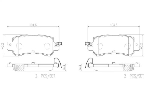 DISC BRAKE PAD SET