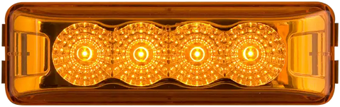 4 LED MIROFLEX THIN LINE;AMBER;POLY