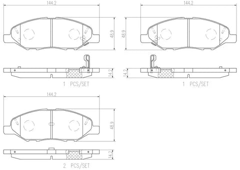 DISC BRAKE PAD SET