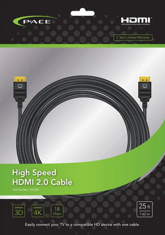 PACE INT'L 115-025 PACE - 25FT HDMI CABLE