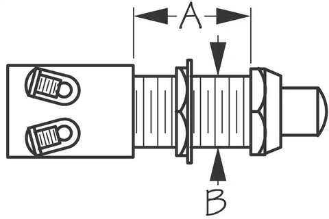 SEA DOG 420420-1 BRASS PUSH BUTTON SWITCH MOM.