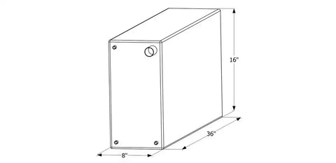 ICON 12732 FRESH WATER TANK WT2468 36X16X8