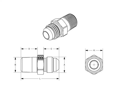ST #8 TO 3/8 NPT ADPTR EA
