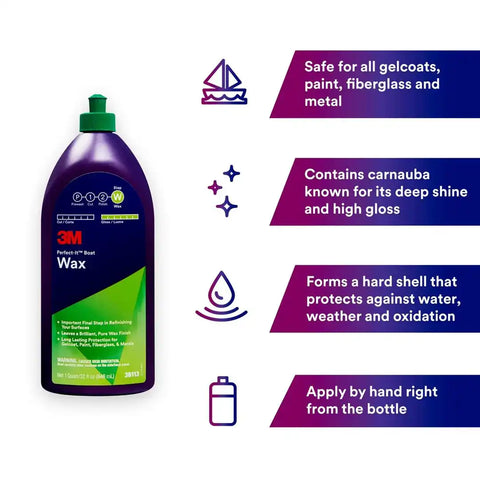 PN36113 3M PERFECT-IT BOAT WAX QT 6