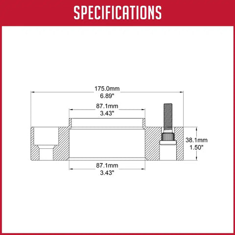 WHL ADPTR 6061 BLLT ALUM