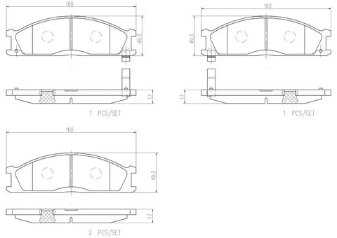 DISC BRAKE PAD SET
