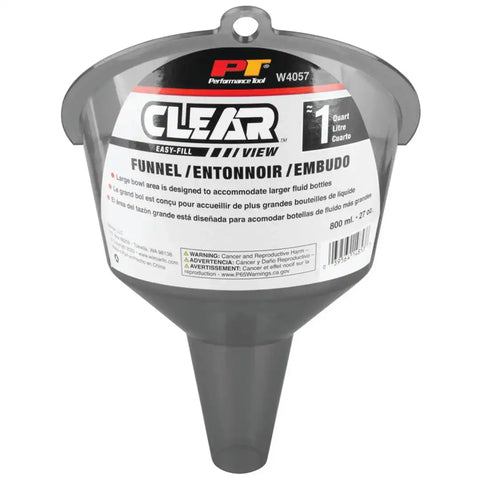 CLEAR VIEW EASY-FILL FUNNEL 1 QUART