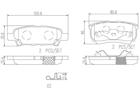 DISC BRAKE PAD SET
