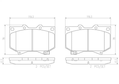 DISC BRAKE PAD SET