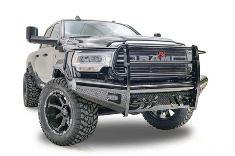 Fab Fours DR19-S4460-1 Bumper Black Steel One Piece Design Direct Fit With Mounting