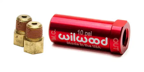 WILWOOD 260-13784 KIT RPV 10LB INL RED W/FITTING KIT