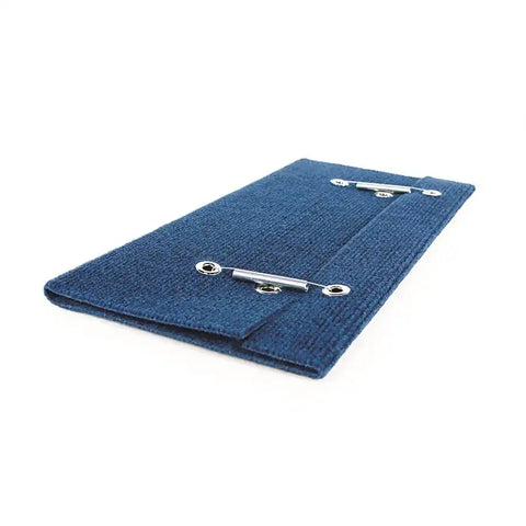 Camco 42924 Entry Step Rug Wrap Around Hook and Spring 18 Inch Width Blue Carpet