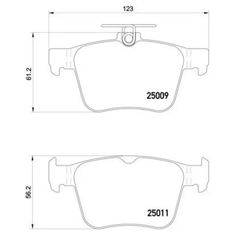 BREMBO P85124 DISC BRAKE PAD SET