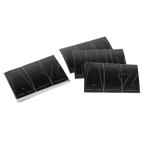 T-H MARINE BE-GE-52311-DP 3' LETTER & NUMBER KIT BLACK